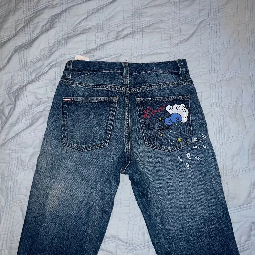 Alice & Olivia graphic jeans - size 25 - Picture 7 of 7